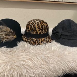 Three Cloche hats by San Diego Hat Company, Betmar & Jessica Simpson